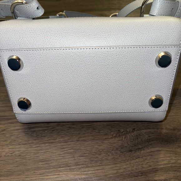 Senreve Pebbled Leather Maestra Ice Silver Backpack Crossbody Mini Tote Purse - Picture 4 of 6